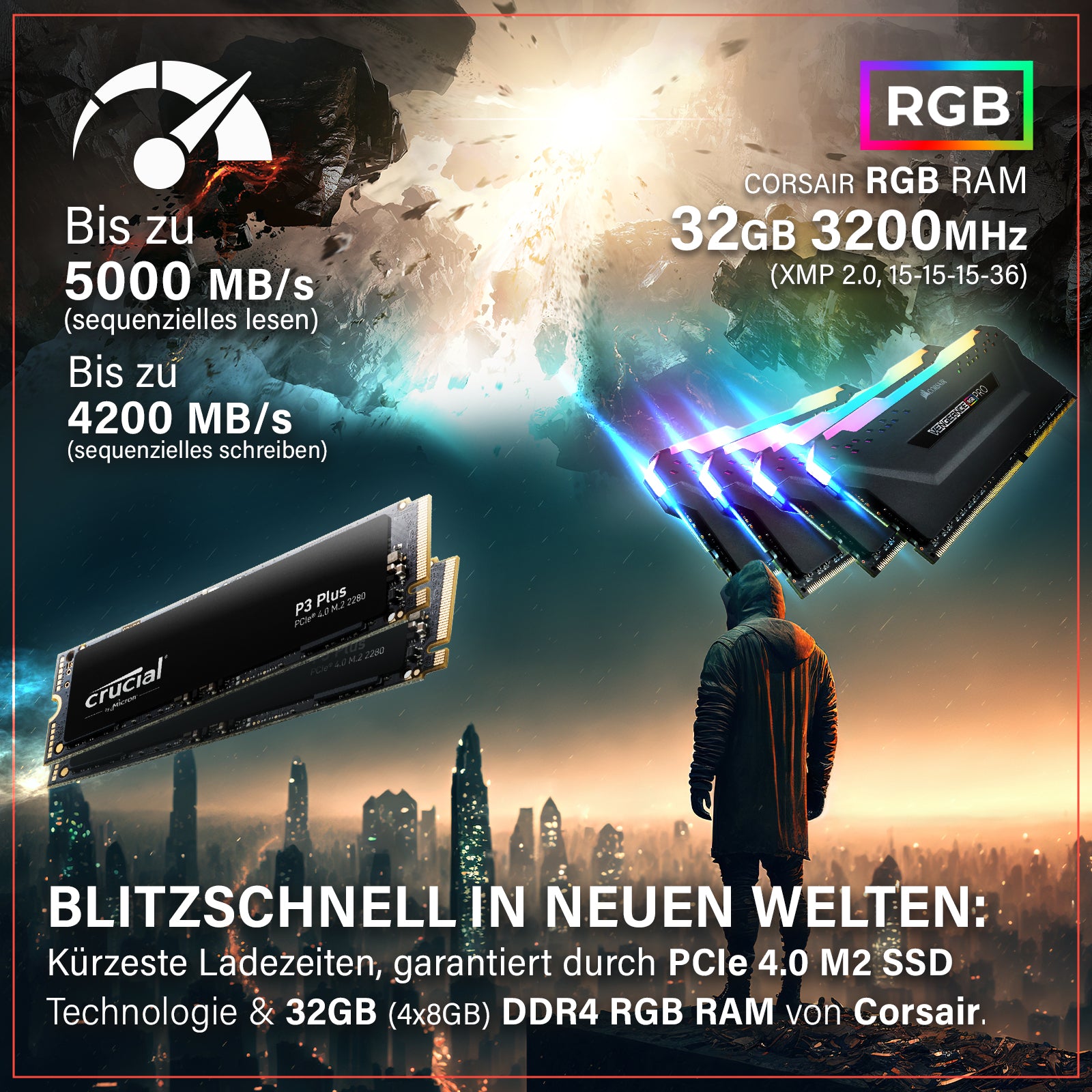 GREED® MK3 PRO - Gaming PC, Gaming Computer mit Intel Core i5 12400F + RTX 3060 GREED® MK3 PRO - Gaming PC, Gaming Computer mit Intel Core i5 12400F + RTX 3060